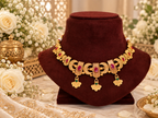 Antique Design copper based metal with Rani green stones.