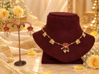 Elegant & sleek Copper set with red Lotus & elephants