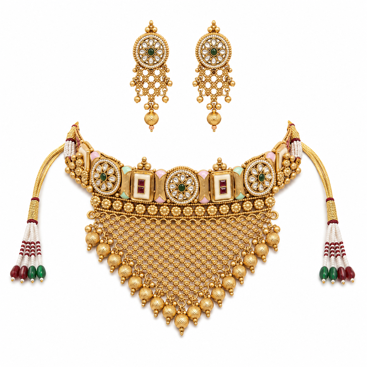 CHOKAR Set - Copper - 1gm Gold plated
